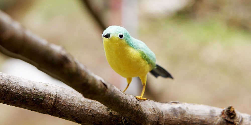 野鳥こけし